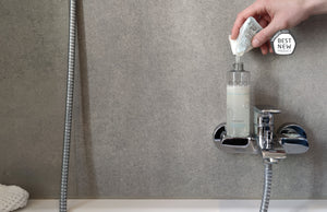Shampoo Pulver zum Anrühren. Naturkosmetik zum Nachfüllen. Pulver wird zu Gel. Nachhaltiges Shampoo & Duschgel.