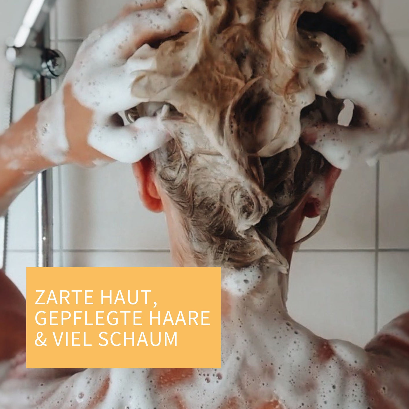 Frisches Duschgel & Shampoo Pulver Haut & Haar