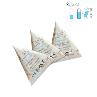 Vorteils-Abo Frisches Duschgel & Shampoo Pulver Haut & Haar