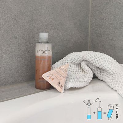 Vitalisierendes Duschgel & Shampoo Pulver Haut & Haar